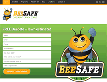 Tablet Screenshot of mybeesafelawn.com